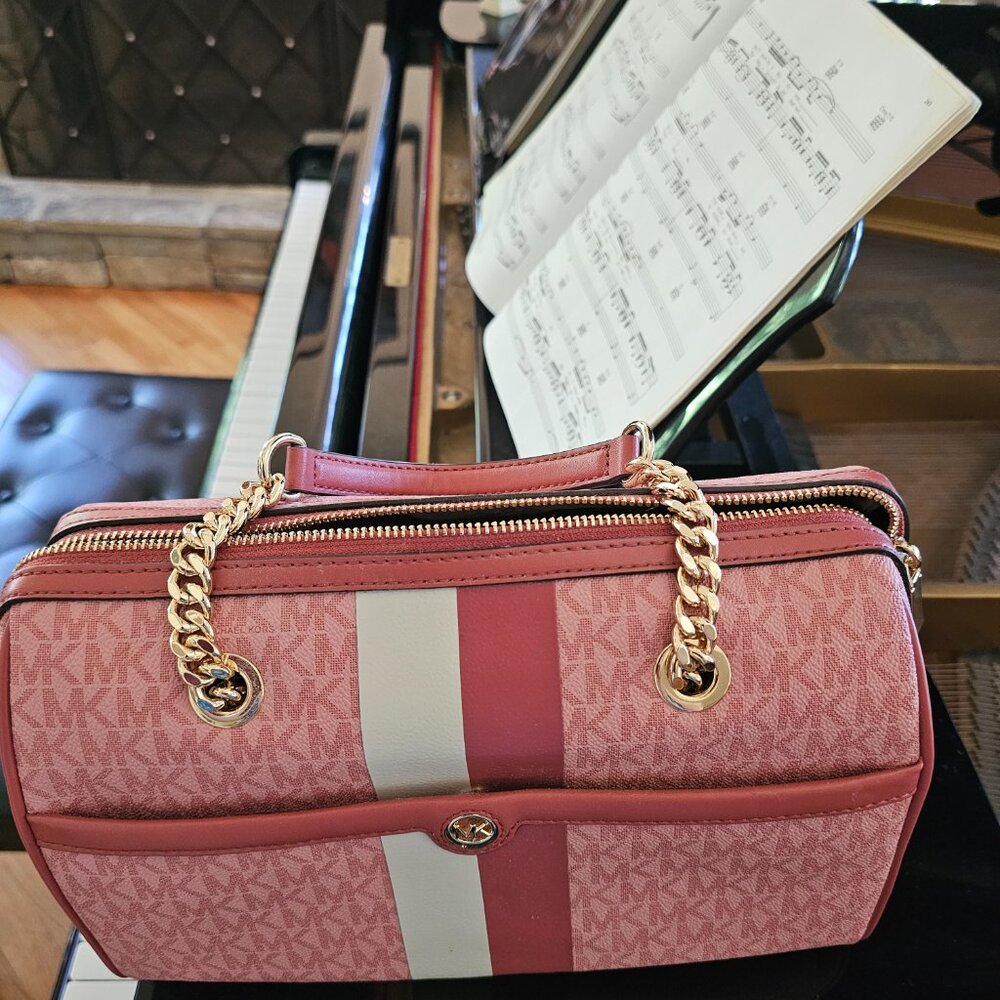 Michael Kors Bedford Signature Satchel (Rare) - Picture 8 of 13